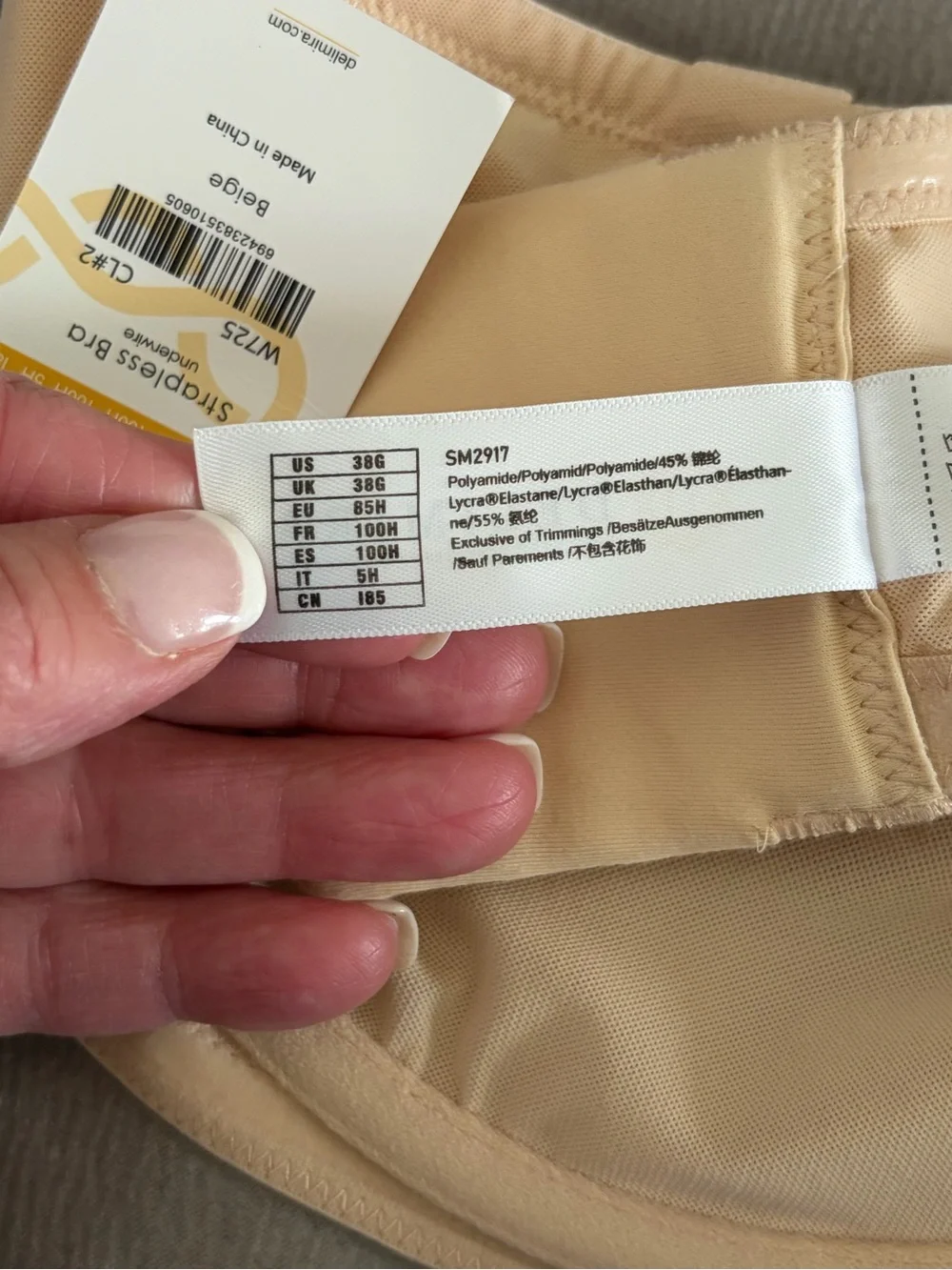 DELIMIRA comfortable strapless